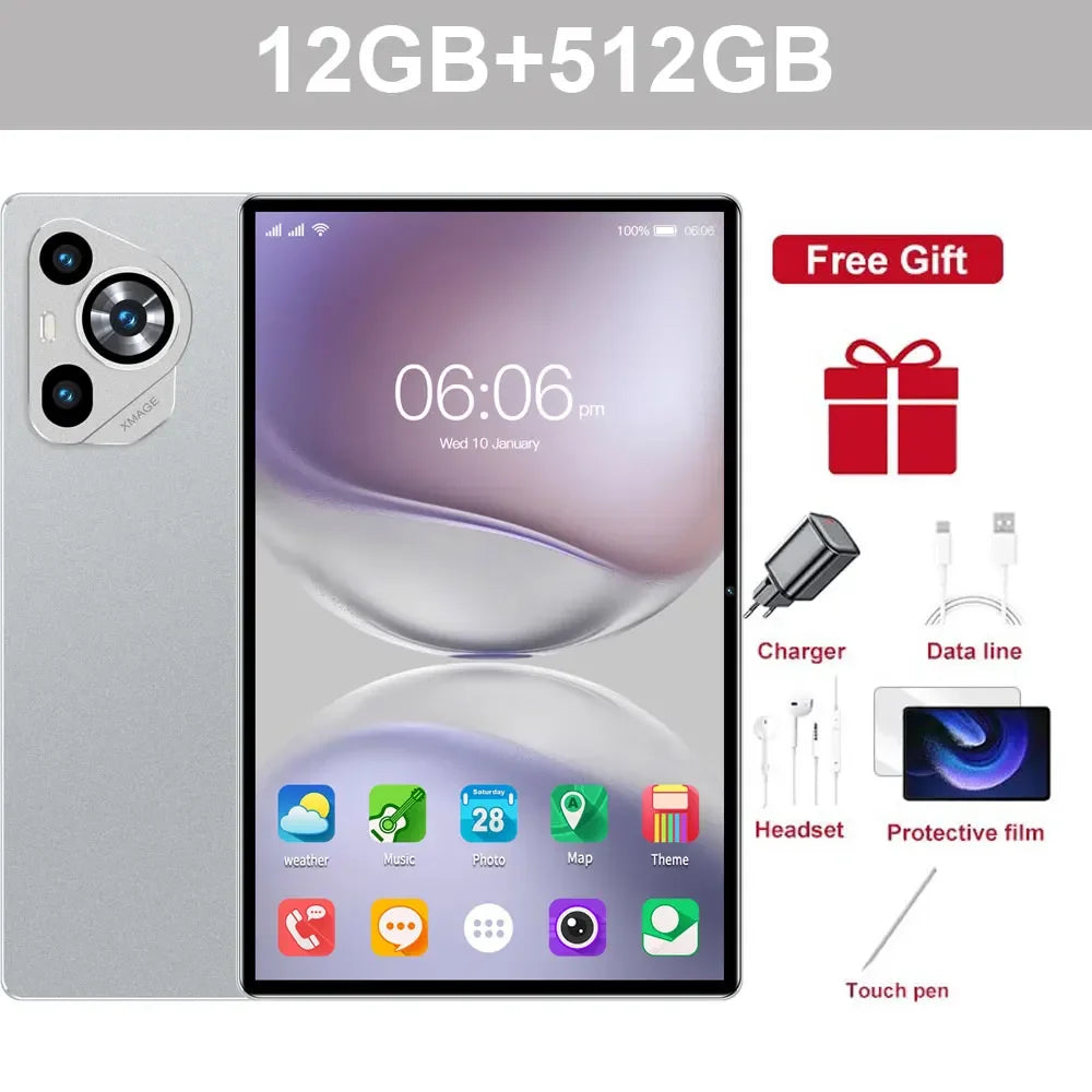 2025 Latest Global First Tablet mi Pad Android 15 Snapdragon 8Gen3 11 inch Soft Light Screen Pad 16 Pro WiFi GPS WPS 5G Table PC