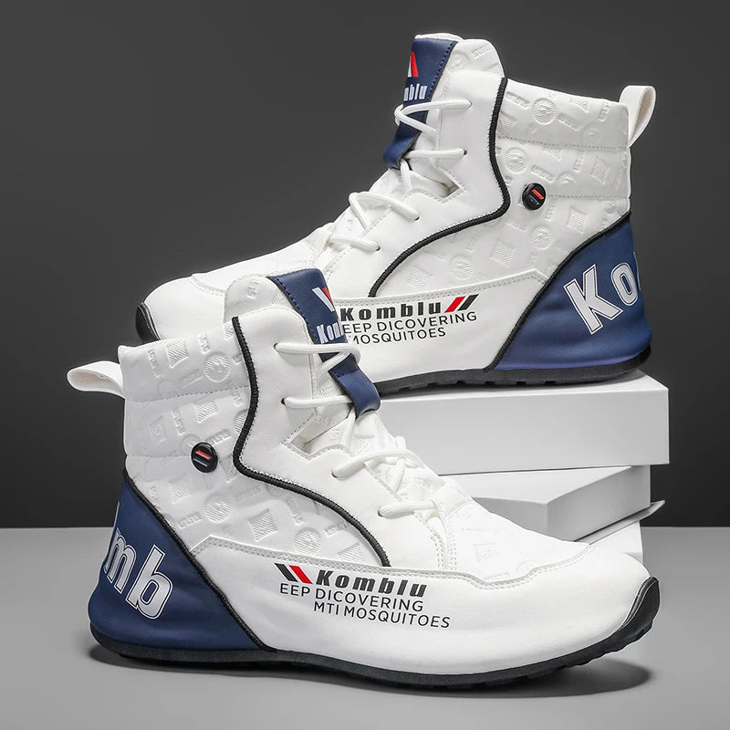 High-Top Casual Sneakers with Trendy Embossed Design, Soft and Shock-Absorbing, Versatile for Daily Commuting, Unisex Fashion Height-Increasing Sports Shoes 9