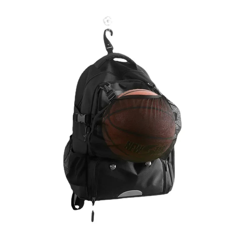 Basketball Bag, Sports Backpack, Men's Waterproof Outdoor Football Bags Large Capacity Backpacks Independent Shoe Compartment 가방