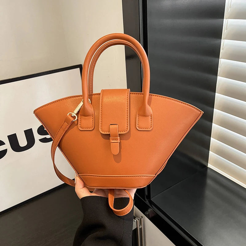 Brown Black Women's Bag Large Capacity Commute Bag Designer Bucket Shoulder Crossbody Bag Coffee Pu Leather Handbag Tote