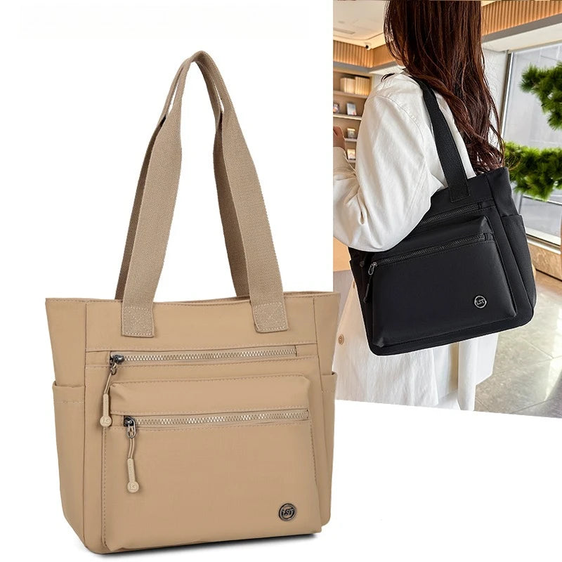 Women Tote Bag Large Capacity Waterproof Canvas Eco-friendly Shoulder Handbag Work School Travel Shopping Daily Essential