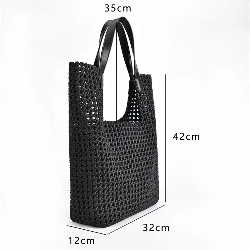 2026 new hand-woven shoulder bag large capacity ladies Europe and the United States fashion bag network red hot