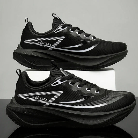 Men Casual Sports Running Shoes Carbon Board Marathon Training Breathable Women's Jogging Athletic Nonskid Walking Sneakers