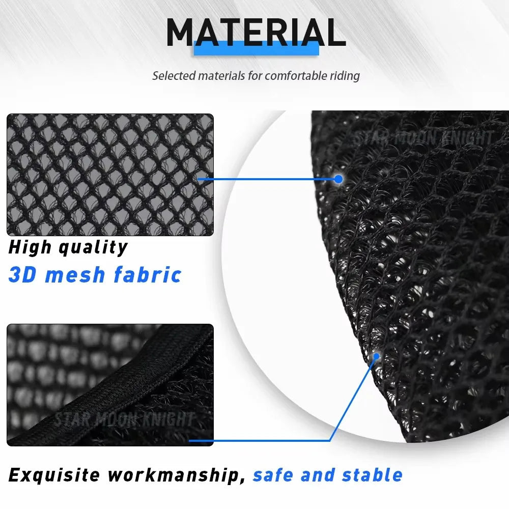 Motorcycle Seat Cover For 790 ADV 790 890 Adventure / S Anti-Slip 3D Mesh Seat Cushions Guard Breathable Passenger Seat Covers