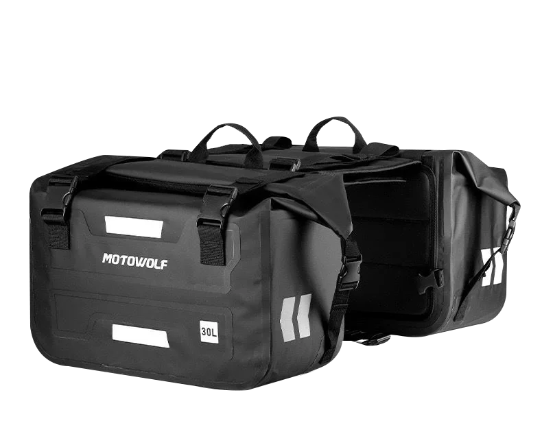 Motorcycle Bags Waterproof Outdoor Large Capacity Motorcycle Luggage Saddle Bag Rear Seat Bags