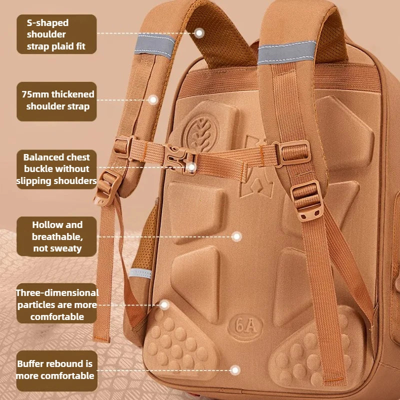 Capybara Children School Bags for Boys Kids Backpack Primary Schoolbag Orthopedic Backpack Waterproof Student Schoolbag Book Bag