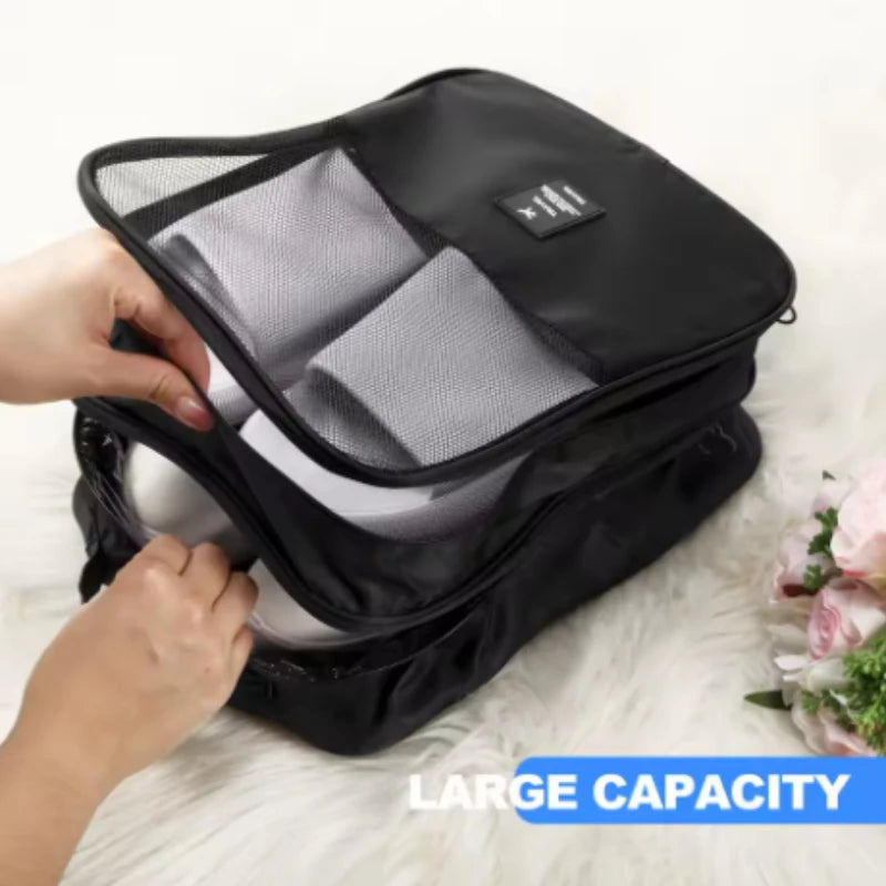 Shoe Bags for Travel Holds 3 Pair of Shoes Travel Bag for Packing Portable Shoe Cubes for Travel Waterproof Organizer Bag