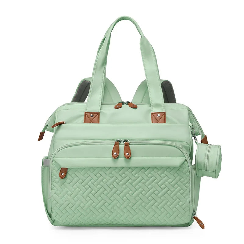 Fashionable Diaper Bag Backpack, Multifunctional Baby Diaper Bag Backpack, Large Capacity Out-and-out Baby Supplies Storage Bag