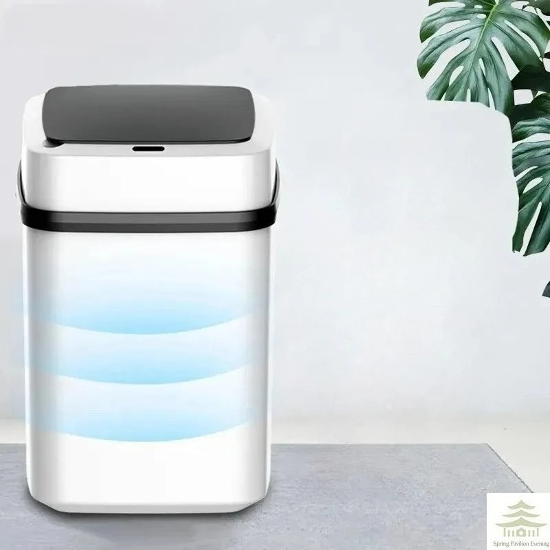 Kitchen Trash Bin 13L Bathroom Touch Trash Can In The Toilet Smart Garbage Bucket Waste Bins Dustbin Smart Trash Can Kitchen