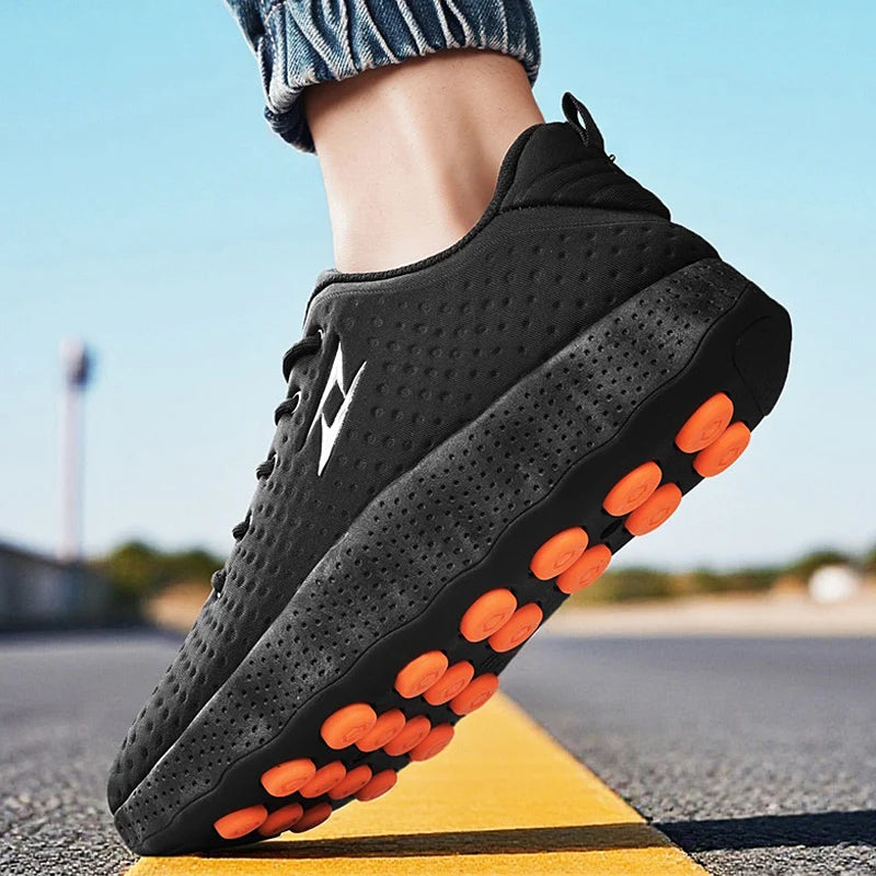 Women's Sports Breathable Lightweight Training Shoes with Foot Sensing Massage Technology Men's Comfortable Casual Sneakers