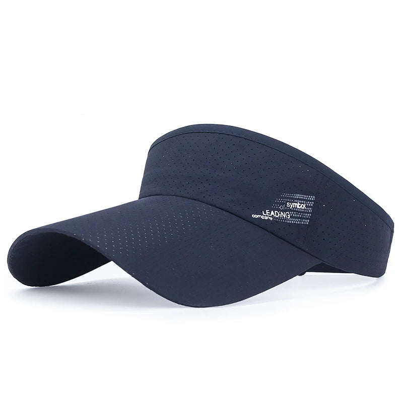 Fashion Summer Sport Outdoor Sun Hats Big Brim Empty Top Baseball Caps Quick Dry Hats for Women&  Men Golf Hat