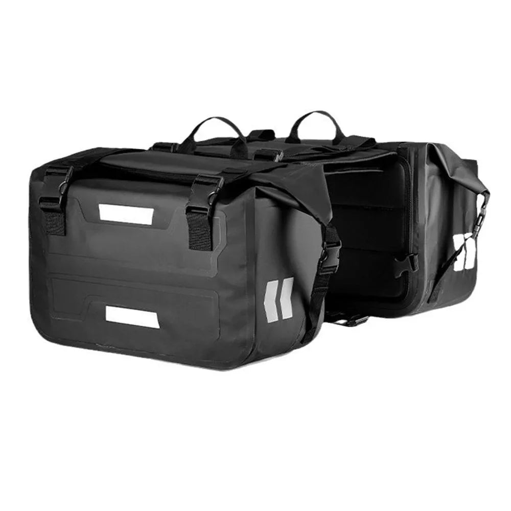 Motorcycle Bags Waterproof Outdoor Large Capacity Motorcycle Luggage Saddle Bag Rear Seat Bags