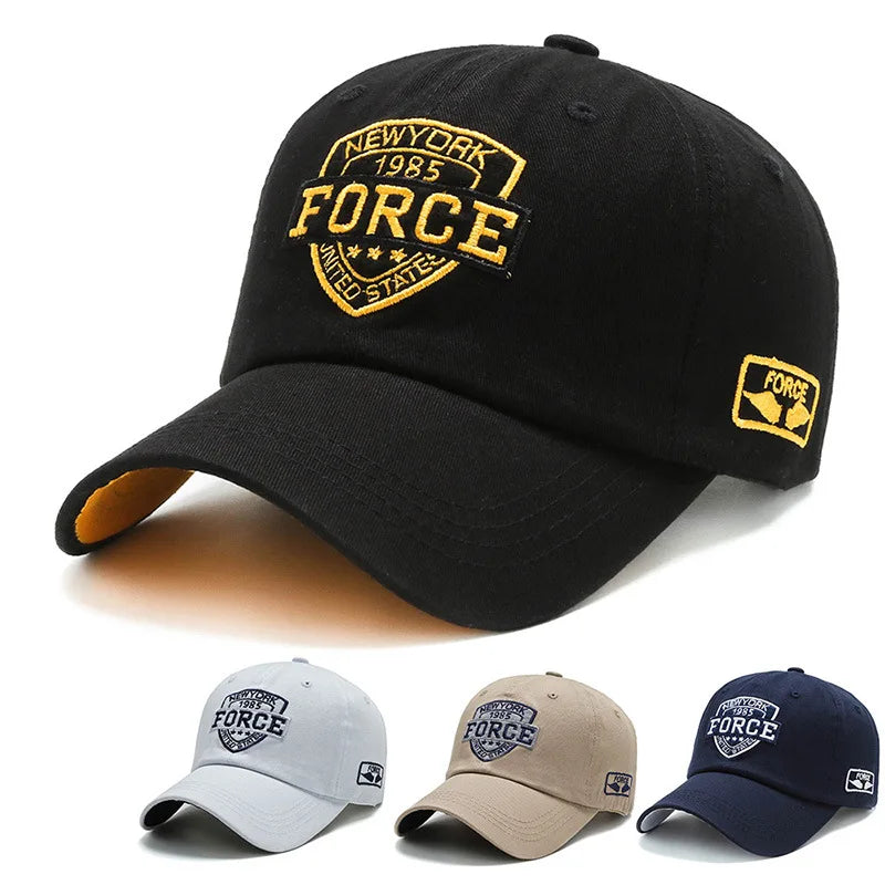 Men's Baseball Cap Versatile Trendy Baseball Cap for Outdoor Sports European and American Fashion Lettered Baseball Caps