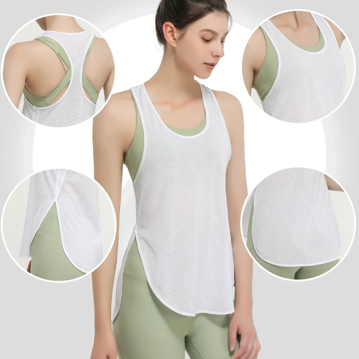 Women's Translucent Sports Vest - Lightweight Running Top for Female Workout Jogger Fitness Wear Athletic Sportswear Racing Tees