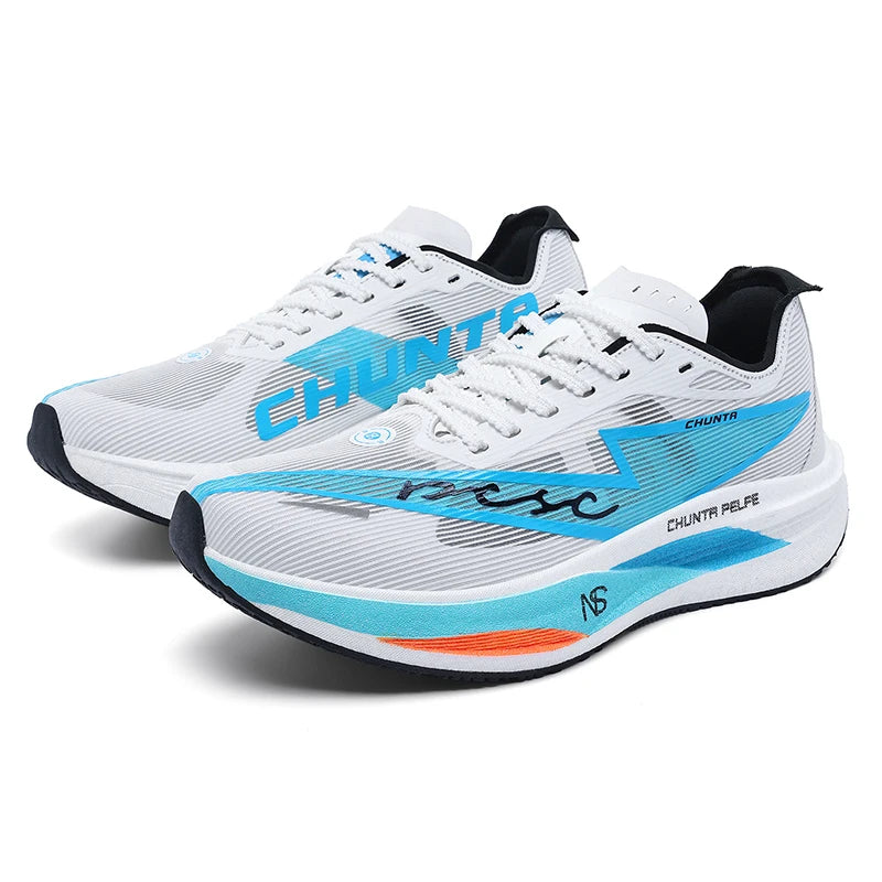 Men's and Women's Running Shoes Anti Slip and Shock-Absorbing Carbon Fiber Board Professional Marathon Chunta Sports Shoes