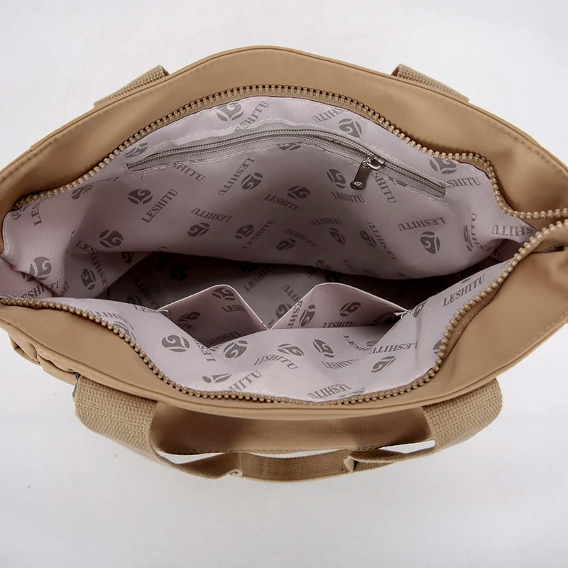 Women Tote Bag Large Capacity Waterproof Canvas Eco-friendly Shoulder Handbag Work School Travel Shopping Daily Essential