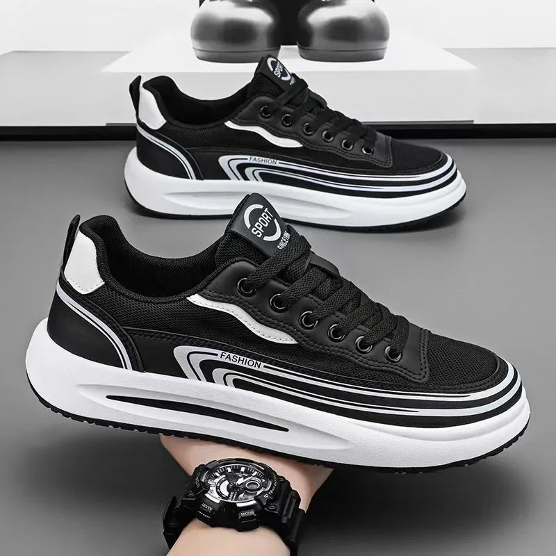 Mens Casual Sport Shoes Loafers Summer Breathable Mesh Tennis Sneakers Outdoor Non‑Slip Lightweight Running Shoes