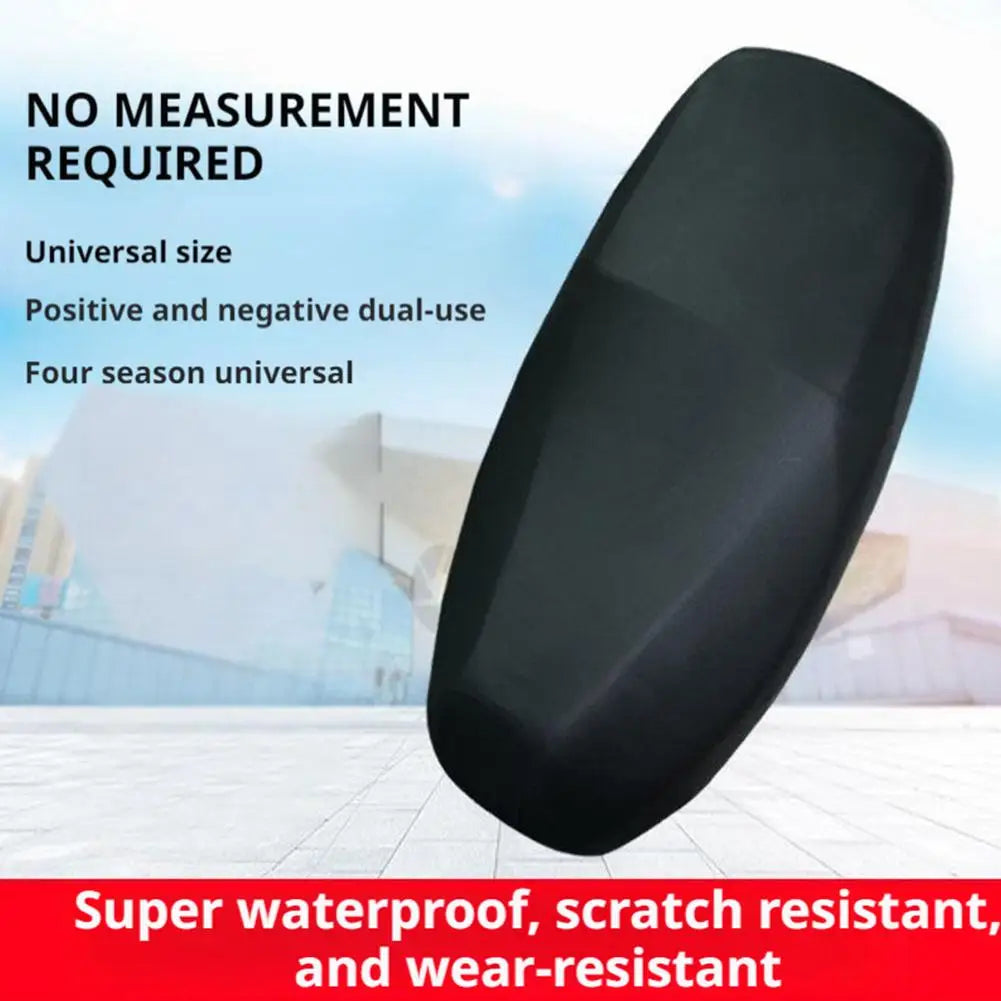 Motorcycle Seat Cover Waterproof Rain Dustproof Motorbike Scooter Cushion Seat for Sun Protection with Stretch Leather Bag