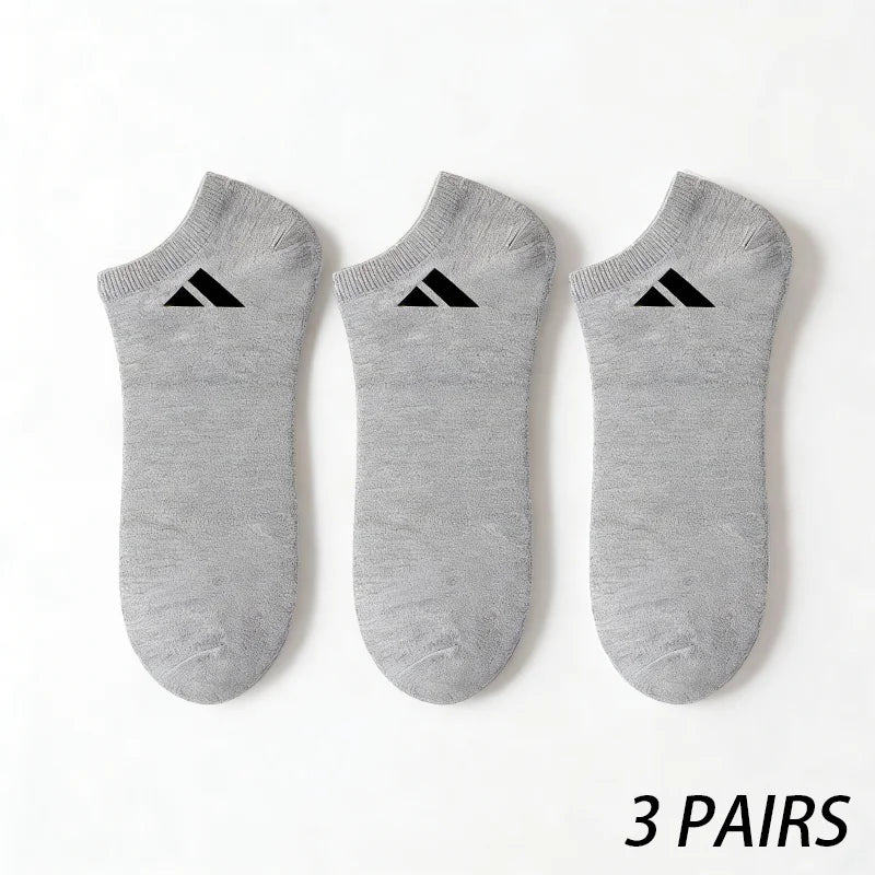 3 Pairs of Sports Socks, Comfortable Elastic Cuffs, Moisture Wicking, Breathable, Suitable for Daily Casual Sports