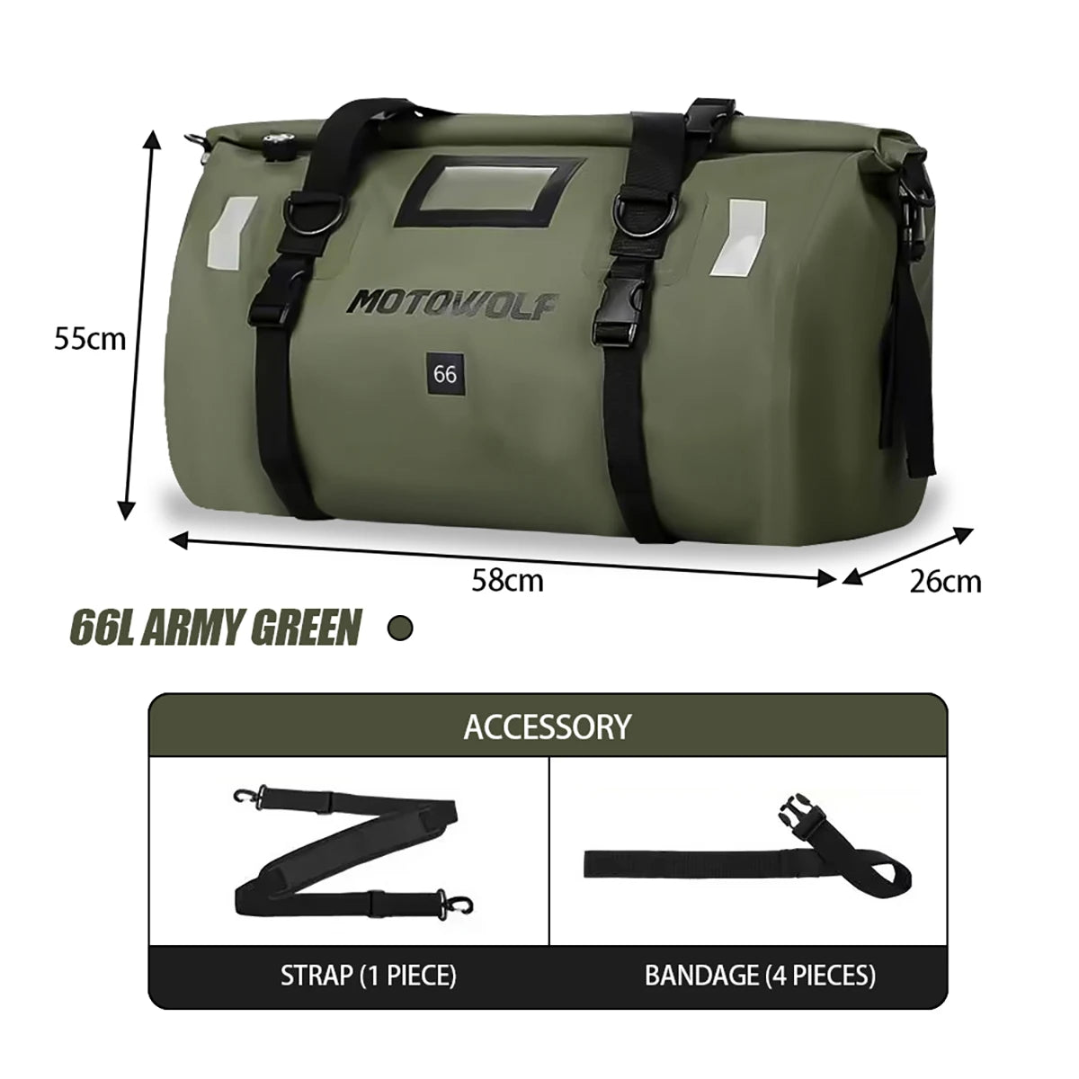 Motorcycle Bags Waterproof Outdoor Large Capacity Motorcycle Luggage Saddle Bag Rear Seat Bags