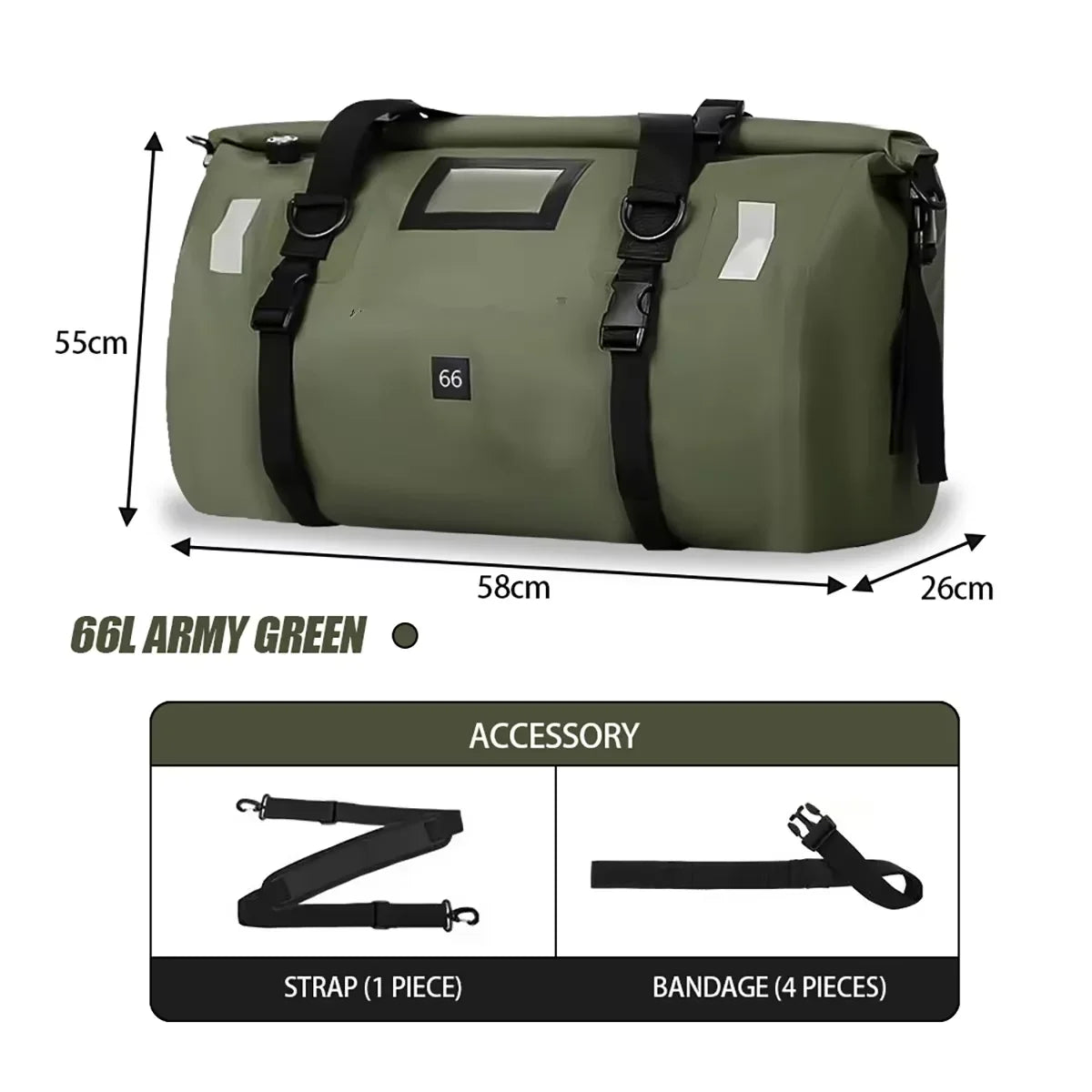 Motorcycle Bags Waterproof Outdoor Large Capacity Motorcycle Luggage Saddle Bag Rear Seat Bags