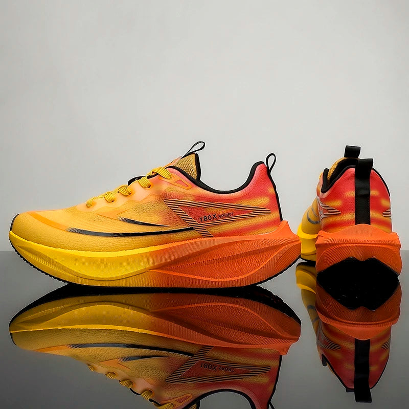 Men Casual Sports Running Shoes Carbon Board Marathon Training Breathable Women's Jogging Athletic Nonskid Walking Sneakers