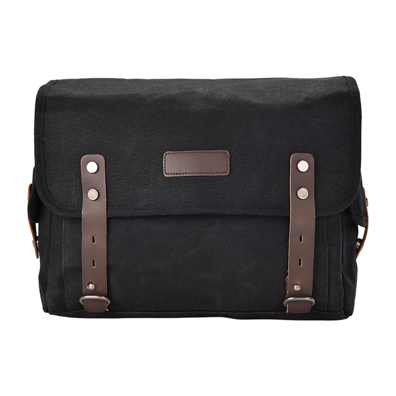 Motorcycle Side Bag Canvas Bag Saddle Bags Motorcycles Cycling Side Pouch Waterproof Lightweight Side Bag Bicycle Luggage Bags