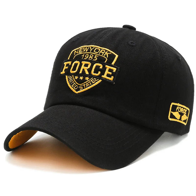 Men's Baseball Cap Versatile Trendy Baseball Cap for Outdoor Sports European and American Fashion Lettered Baseball Caps