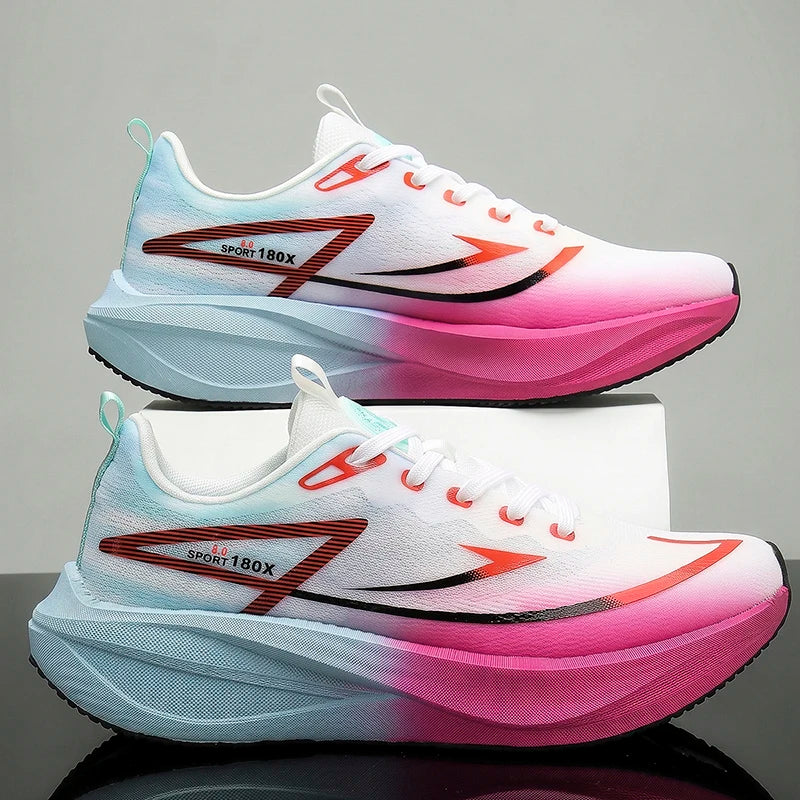 Men Casual Sports Running Shoes Carbon Board Marathon Training Breathable Women's Jogging Athletic Nonskid Walking Sneakers