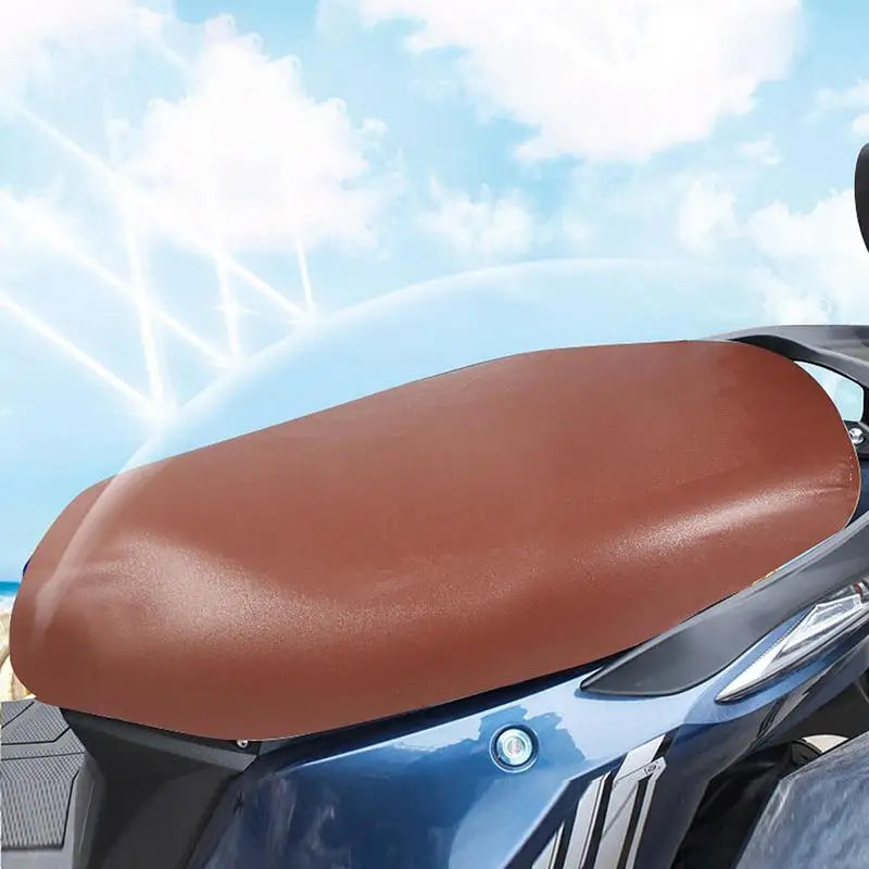 Motorcycle Seat Cover Breathable Seat Cushion Cover Riding PU leather Seat Cover Comfortable for Electric Motorcycle Accessories