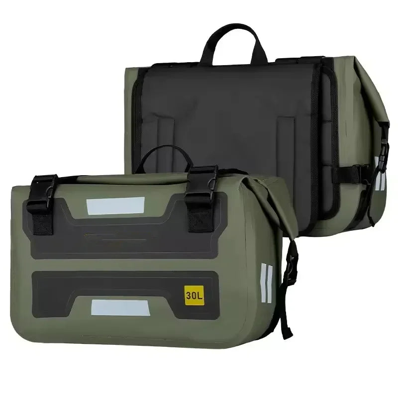 Motorcycle Bags Waterproof Outdoor Large Capacity Motorcycle Luggage Saddle Bag Rear Seat Bags