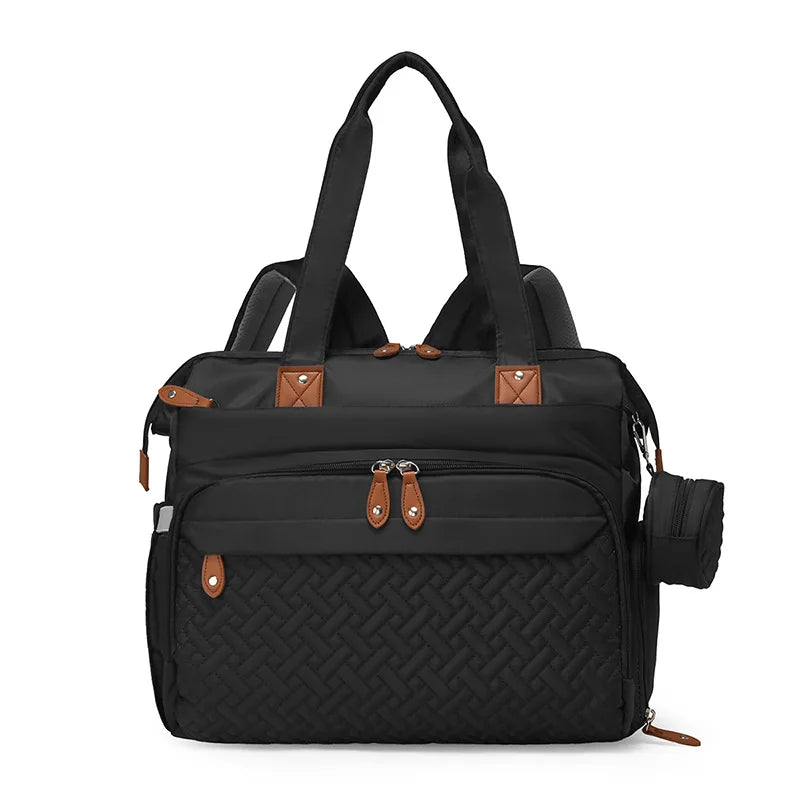 Fashionable Diaper Bag Backpack, Multifunctional Baby Diaper Bag Backpack, Large Capacity Out-and-out Baby Supplies Storage Bag