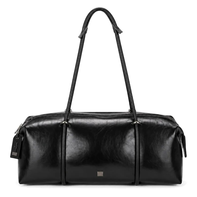 Women's Large Capacity Boston Bag Pillow Duffel Bag Gym Sports Travel Handbag Shoulder Tote Carry On Weekend Bag