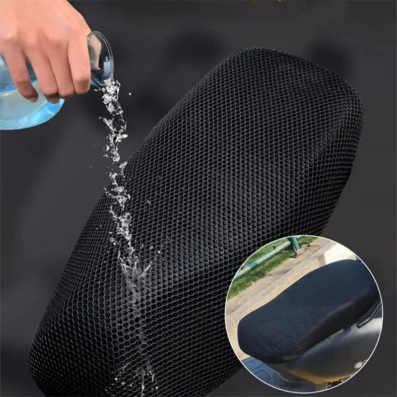 Motorcycle Accessories Motorcycle Cushion Seat Cover 3D Mesh Protectorl Anti-Slip Cushion Mesh Net Anti-skid Pad Mesh Seat Cover
