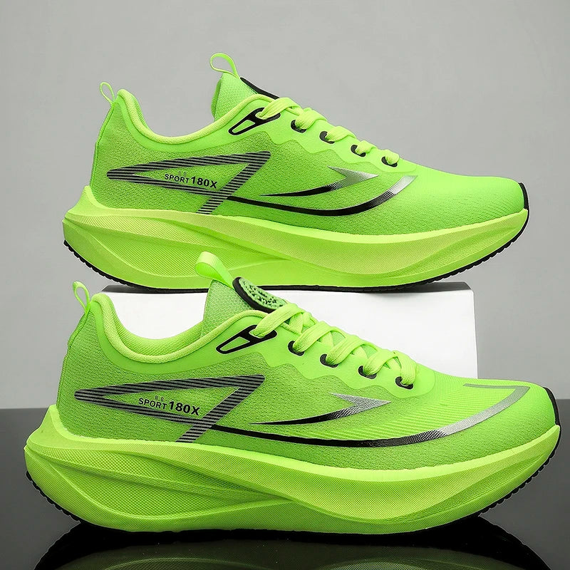 Men Casual Sports Running Shoes Carbon Board Marathon Training Breathable Women's Jogging Athletic Nonskid Walking Sneakers