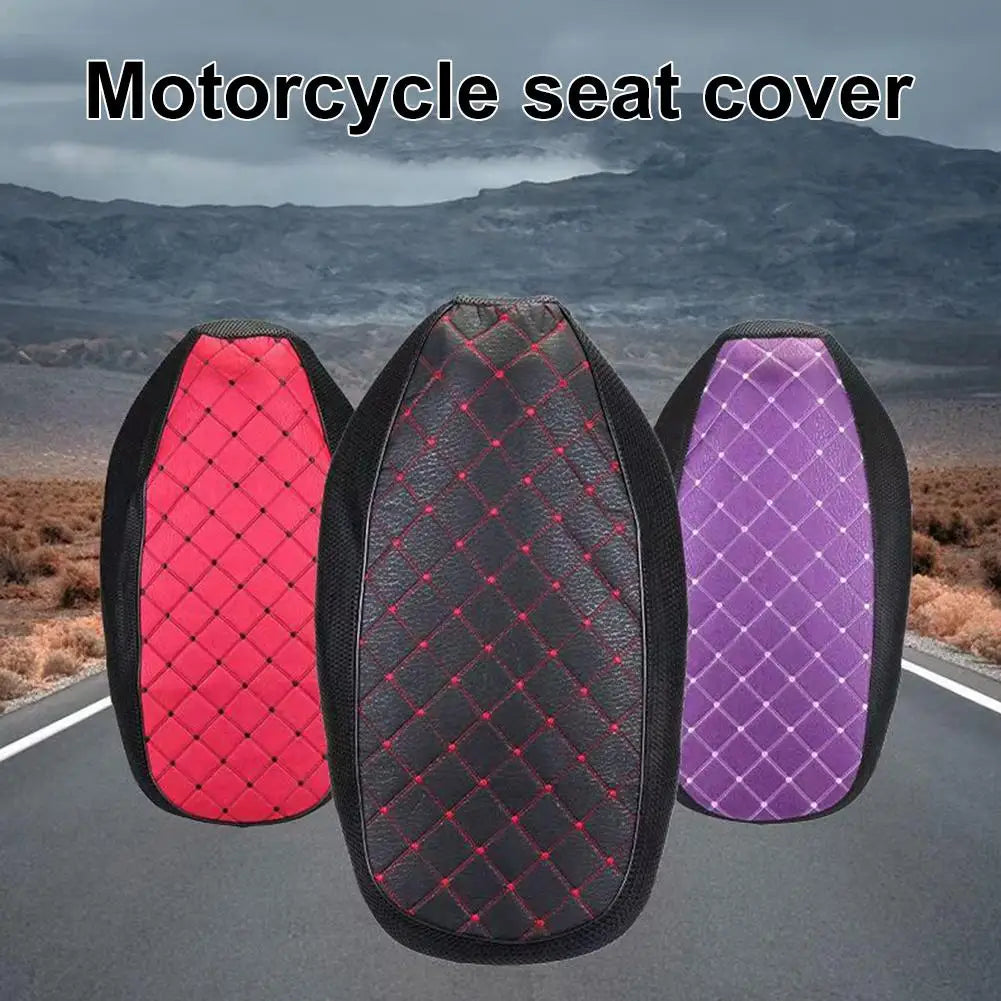 Universal Motorcycle Seat Cover,3D Spacer Mesh Fabric Scooter Cushion Breathable Anti-Slip Moped Seat Cover for Comfort Riding