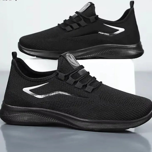 Sports Men's Shoes Breathable Casual Summer New Soft Soled Breathable Mesh Sneaker Non-slip Men's Summer Cheap Shoes Clearance