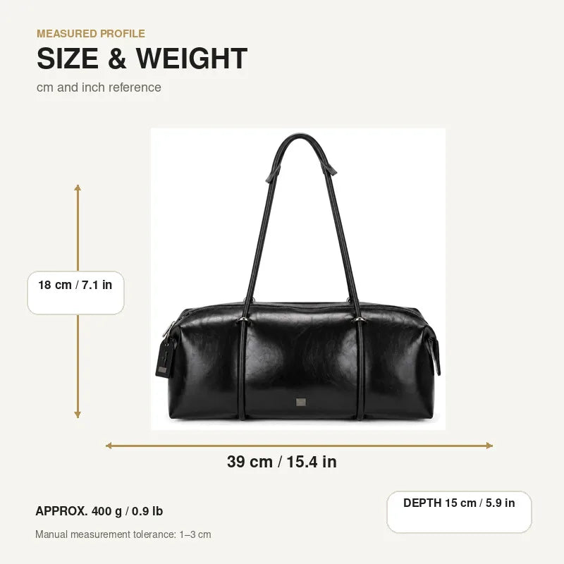 Women's Large Capacity Boston Bag Pillow Duffel Bag Gym Sports Travel Handbag Shoulder Tote Carry On Weekend Bag