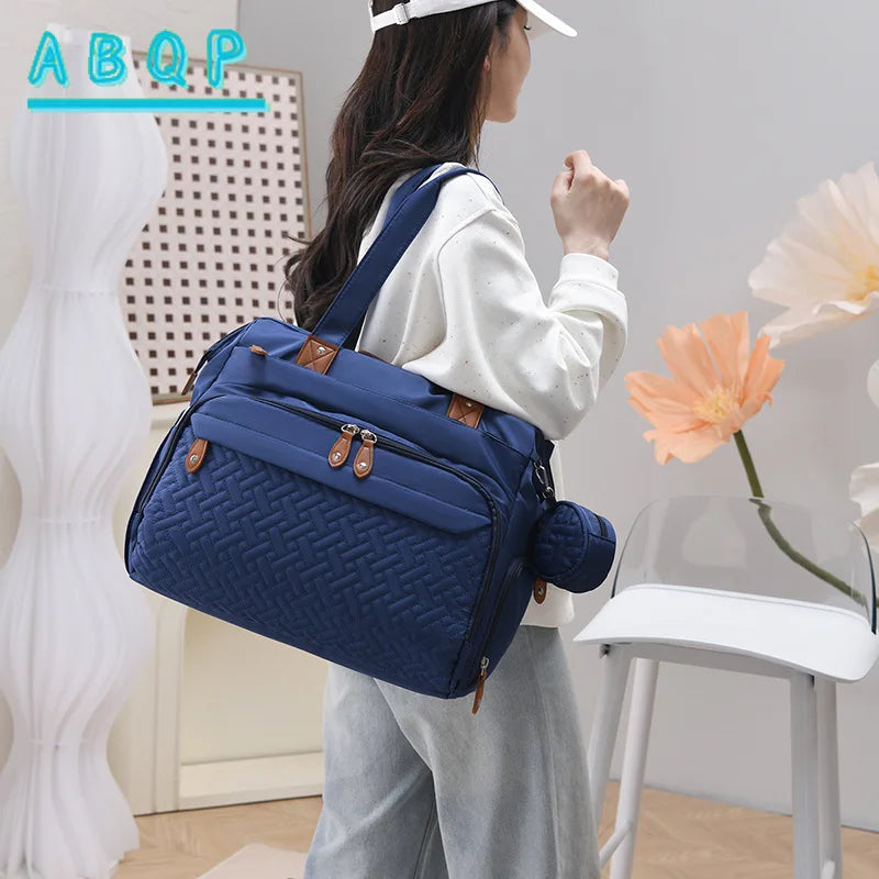Fashionable Diaper Bag Backpack, Multifunctional Baby Diaper Bag Backpack, Large Capacity Out-and-out Baby Supplies Storage Bag