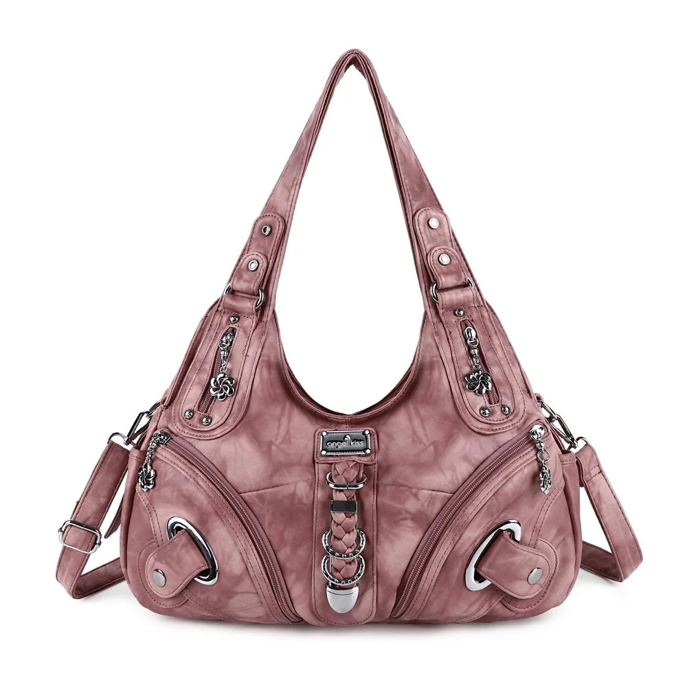 Women Handbags Fashion Shoulder Bag Large Tote Top-handle Shopping Pack Multifunctional Satchel Lady Hobos Purse