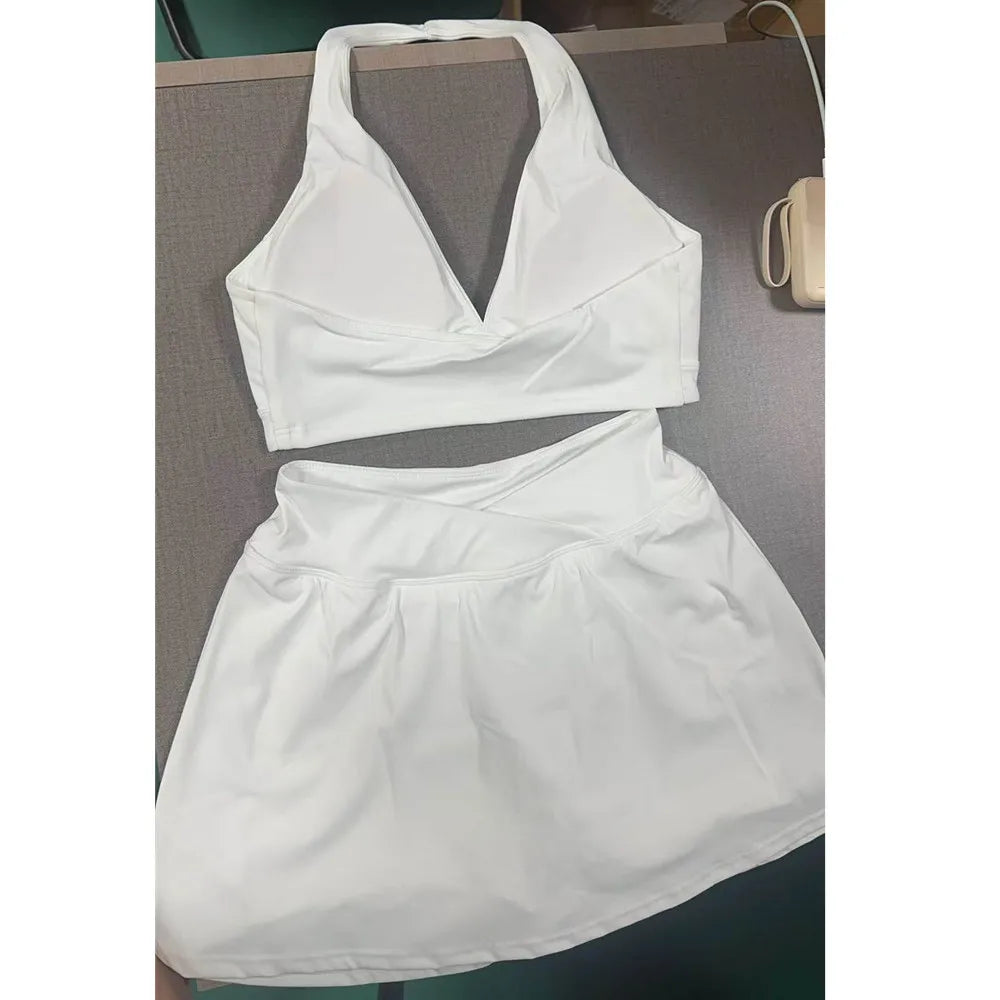 Women's Golf Wear Anti Shorts Sports Yoga Skirt Women Quick-dry Fitness Badminton Half-length Anti-exposure Tennis Skorts XP279