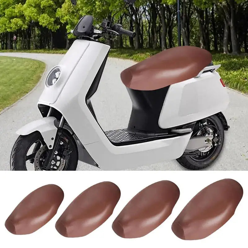 Motorcycle Seat Cover Breathable Seat Cushion Cover Riding PU leather Seat Cover Comfortable for Electric Motorcycle Accessories