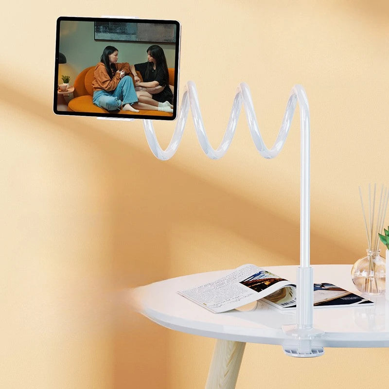18MM Thick Bed Phone Tablet Holder, 360° Rotatable Clamp Mount for 4.7-12.9" iPad iPhone, Lazy Stand for Bed Desk Live Streaming