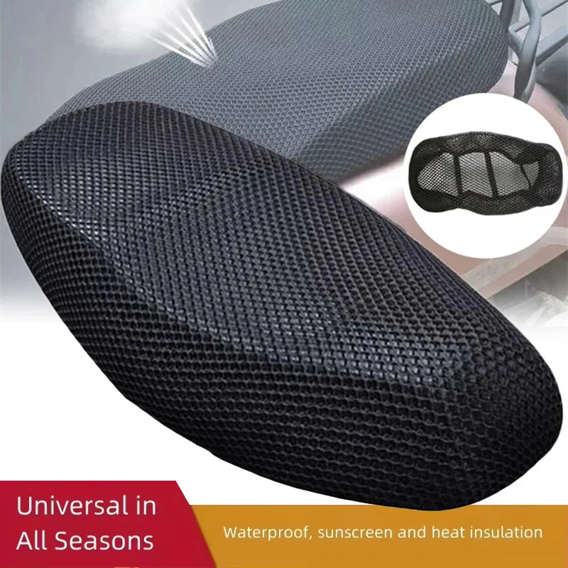Motorcycle Accessories Motorcycle Cushion Seat Cover 3D Mesh Protectorl Anti-Slip Cushion Mesh Net Anti-skid Pad Mesh Seat Cover